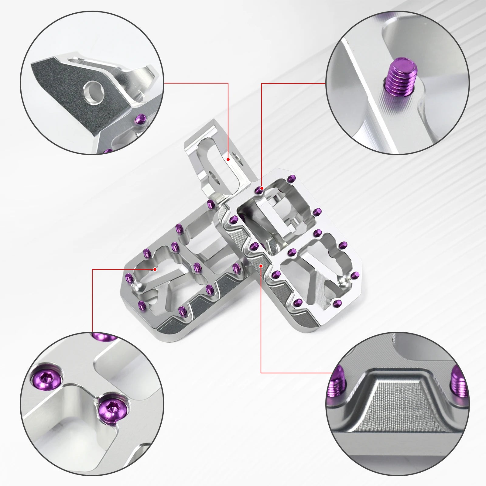 Anodized Surron Ultra Bee pegs